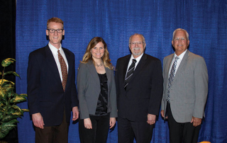 Photo of the four newly elected board directors