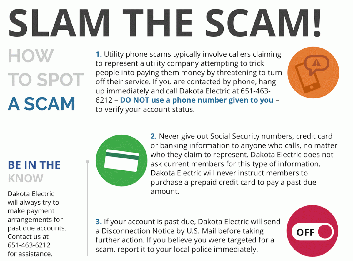 How to Spot a Scam – Dakota Electric Association®